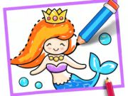 Permainan Menggambar Balita: Mermaid  secara online