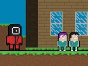 Permainan Squid Escape tapi Blockworld  secara online