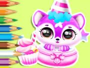 Permainan Buku Mewarnai: Ulang Tahun Baby Fluff  secara online