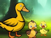 Permainan Keluarga bebek mencapai kolam  secara online