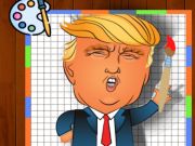 Permainan Waktu mewarnai Trump  secara online