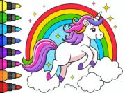 Permainan Buku mewarnai: unicorn ajaib  secara online