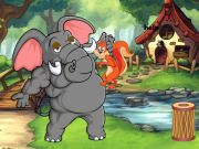 Permainan Tupai terjebak pada gajah raksasa  secara online