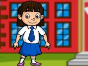 Permainan Menyelamatkan gadis kecil itu dari sekolah  secara online