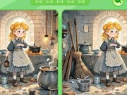 Permainan Temukan Perbedaannya: Cinderella  secara online