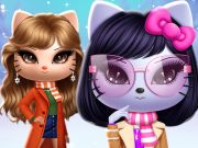 Permainan Kitty Squad Winter Dress Up  secara online