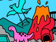 Permainan Warna dengan kode Dino Park  secara online