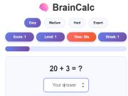 Permainan Braincalc secara online