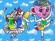 Permainan Buku mewarnai untuk anak -anak: balerina cappuccina secara online