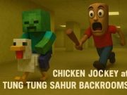 Permainan Joki ayam di ruang belakang Tung Tung Tung Sahur secara online