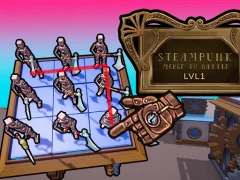 Permainan Steampunk Merge To Battle secara online