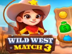 Permainan Wild West Match 3 secara online