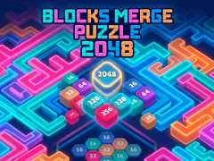 Permainan Blocks Merge Puzzle 2048 secara online