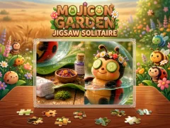 Permainan Mojicon Garden Jigsaw Solitaire! secara online