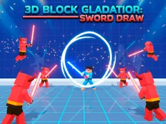 Permainan 3D Block Gladiator: Sword Draw secara online
