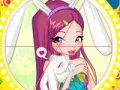 Permainan Winx bunny style: Round Puzzle secara online