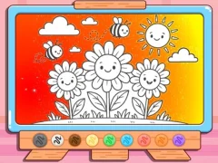 Permainan Coloring Book: Happy Flower secara online