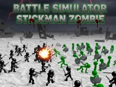 Permainan Battle Simulator Stickman Zombie secara online