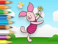 Permainan Coloring Book: Piglet Holds Toy Windmill secara online