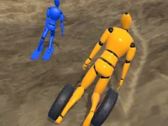 Permainan Ragdoll Racing: Extreme Downhill secara online