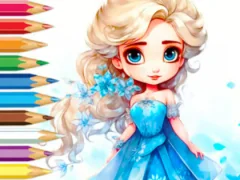 Permainan Coloring Book: Frozen Princess secara online