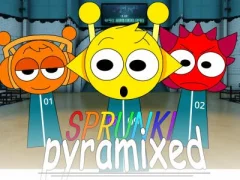 Permainan Sprunki Pyramixed: Squid Game secara online