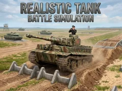 Permainan Realistic Tank Battle Simulation secara online