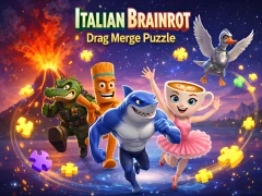 Permainan Italian Brainrot Drag Merge Puzzle secara online