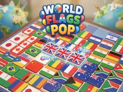 Permainan World Flags Pop secara online