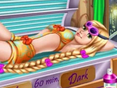 Permainan Goldie Princess Tanning secara online