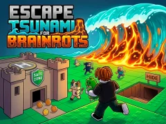Permainan Escape Tsunami for Brainrots secara online