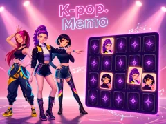 Permainan K-pop. Memo secara online