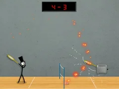 Permainan Stick Figure Badminton 3 secara online