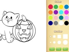 Permainan Halloween Coloring Book secara online