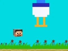 Permainan Chicken Jockey Flappy Minecraft secara online