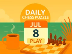 Permainan Daily Chess Puzzle secara online