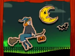 Permainan Halloween Witch Fly secara online