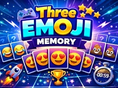 Permainan Three Emoji Memory secara online
