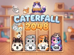 Permainan Caterfall 2048 secara online