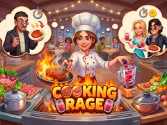 Permainan Cooking Rage secara online