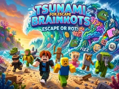 Permainan Tsunami For Escape Brainrots secara online