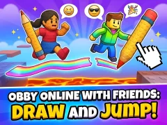 Permainan Obby online with friends: Draw and Jump! secara online
