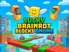 Permainan Lucky Brainrot Blocks Online secara online
