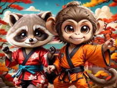 Permainan Kung-Fu Little Animals secara online