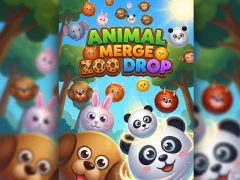 Permainan Animal Merge Zoo Drop secara online
