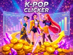 Permainan K-pop. Clicker secara online