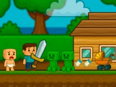 Permainan Baby Noob Help! Steve secara online
