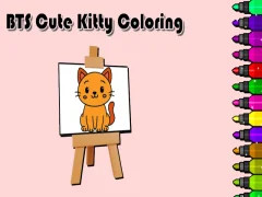 Permainan BTS Cute Kitty Coloring secara online