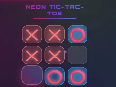 Permainan Neon Tic Tac Toe secara online