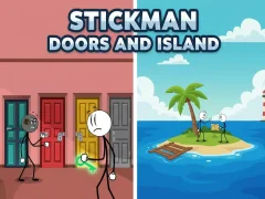 Permainan Stickman Doors and Island secara online